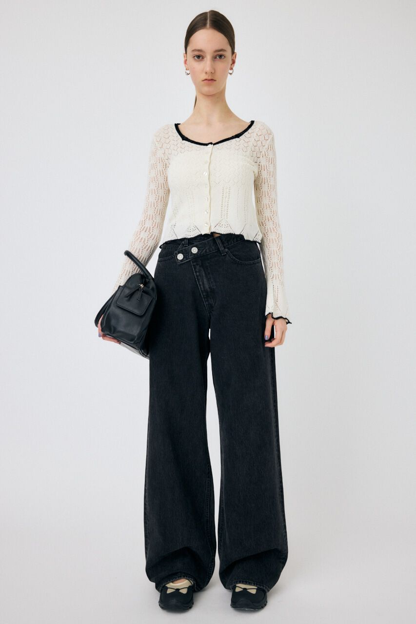 MOUSSY「EYELET LACE ニットトップス」|ニット・セーター|