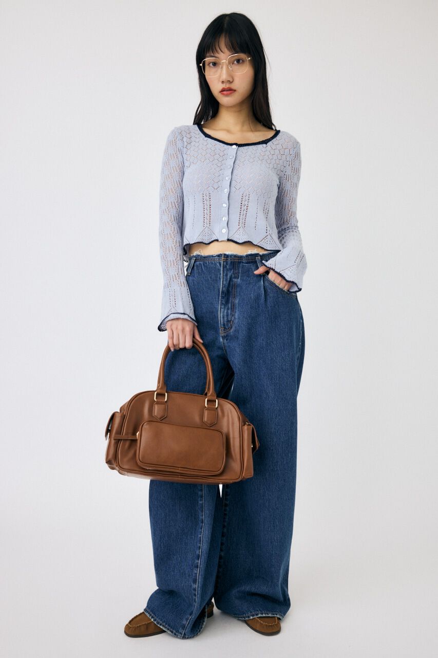 MOUSSY「EYELET LACE ニットトップス」|ニット・セーター|