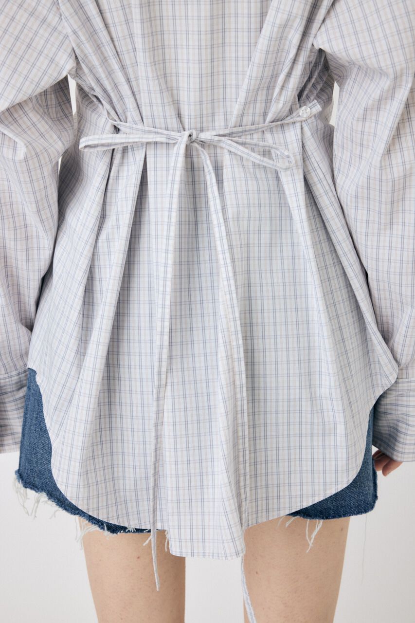 MOUSSY「WAIST TIE OVER シャツ」|シャツ・ブラウス|