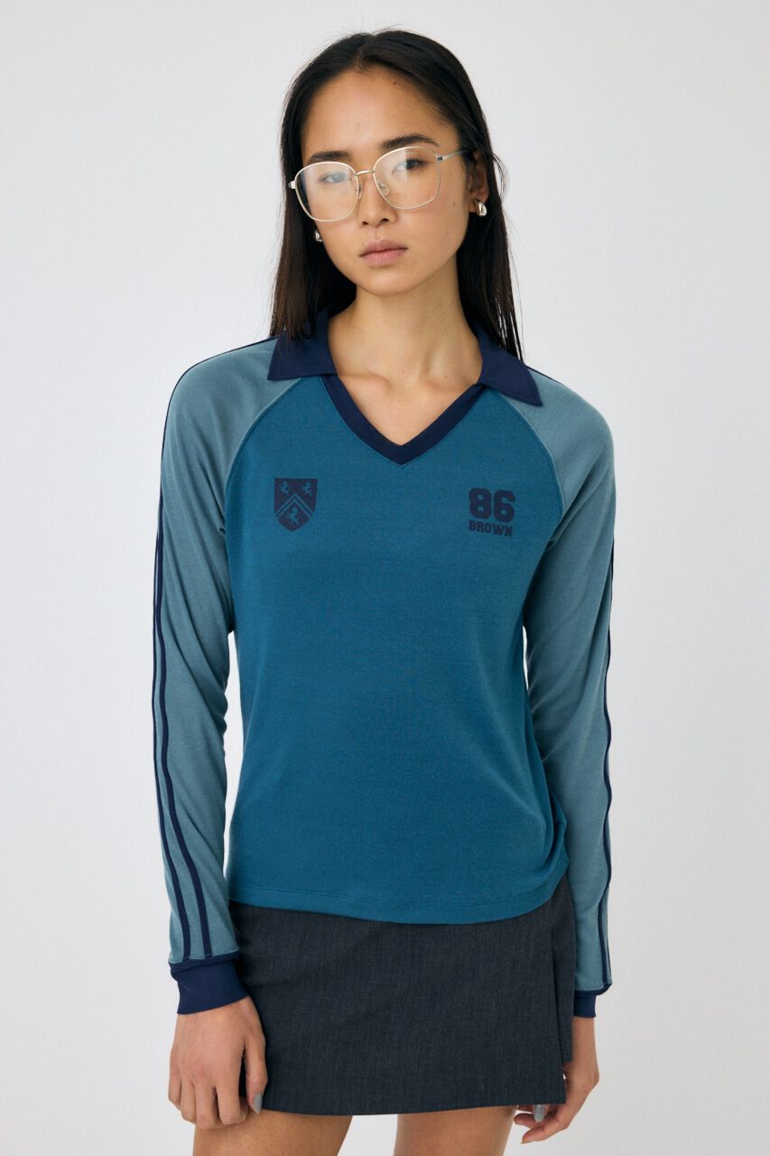 MOUSSY「SHEER GAME シャツ」|Tシャツ・カットソー|BLU