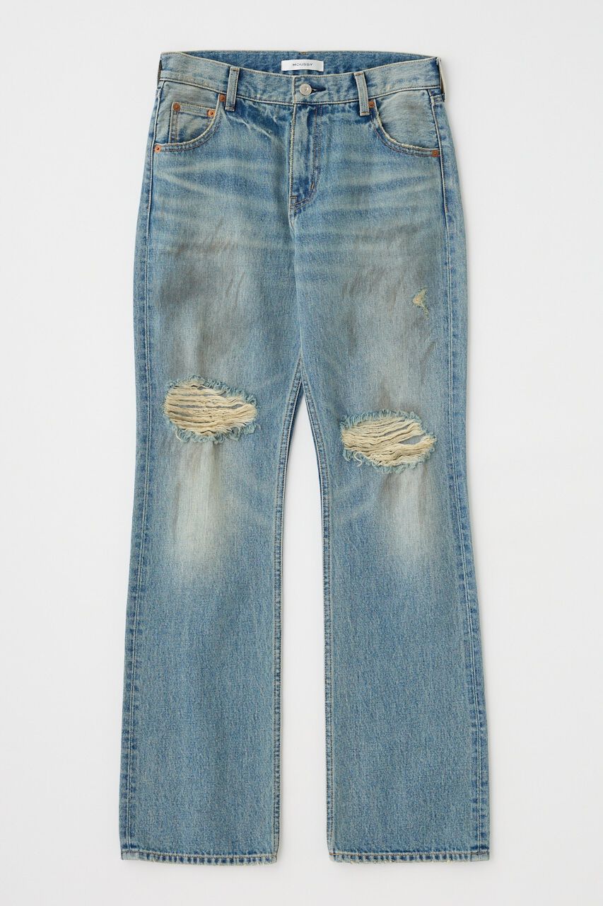 MOUSSY「BRUSHED STRAIGHT フレアデニム」|デニム|