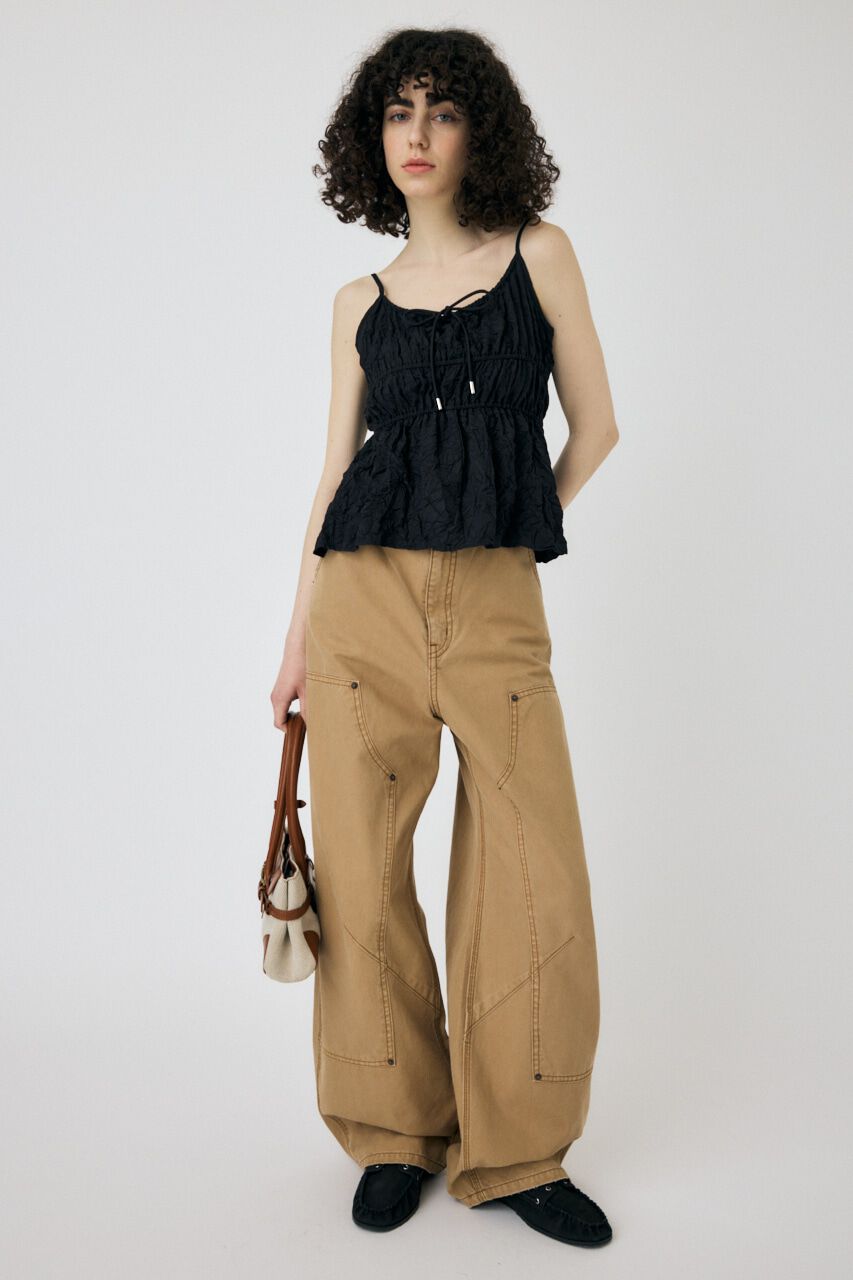 MOUSSY「CRINKLED サテンキャミ」|キャミソール|