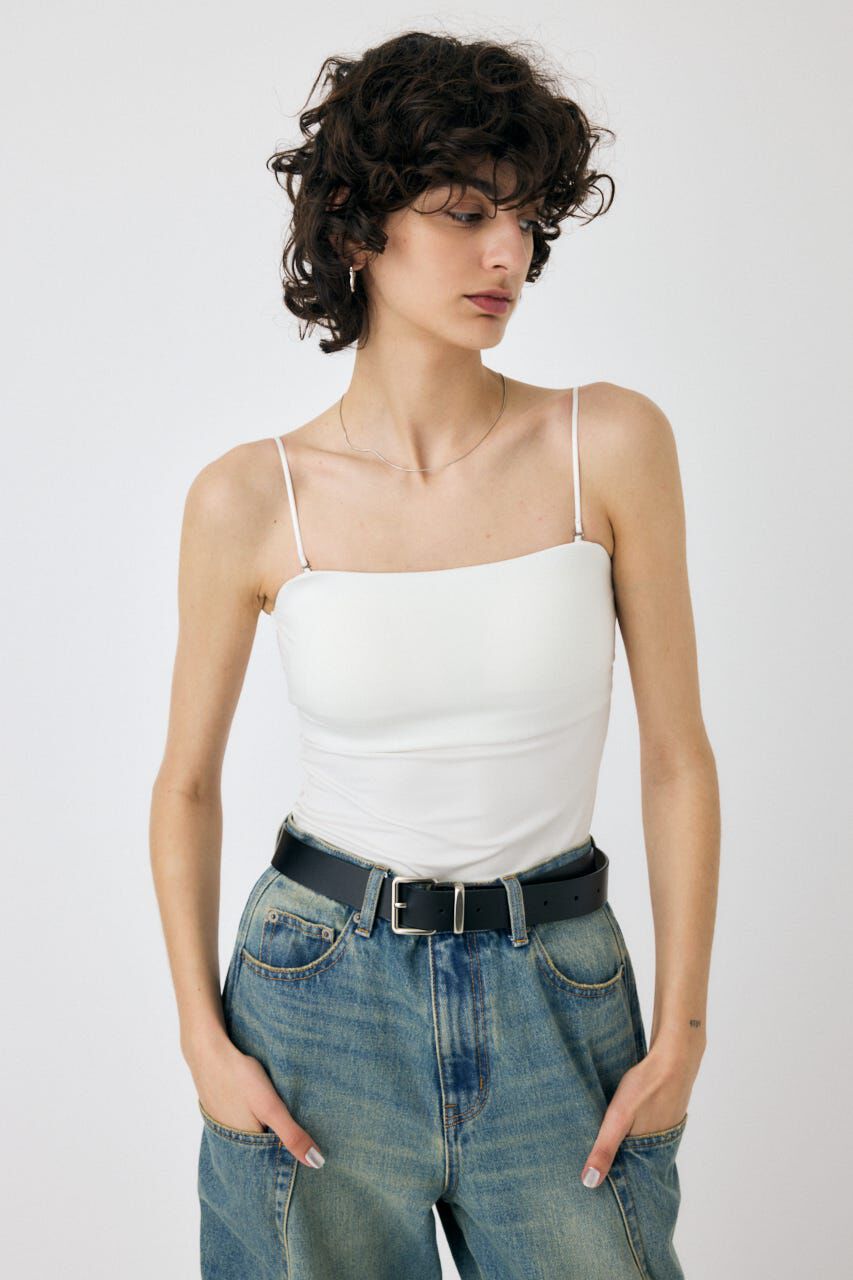 MOUSSY「BACK SHEER カップインキャミ」|キャミソール|