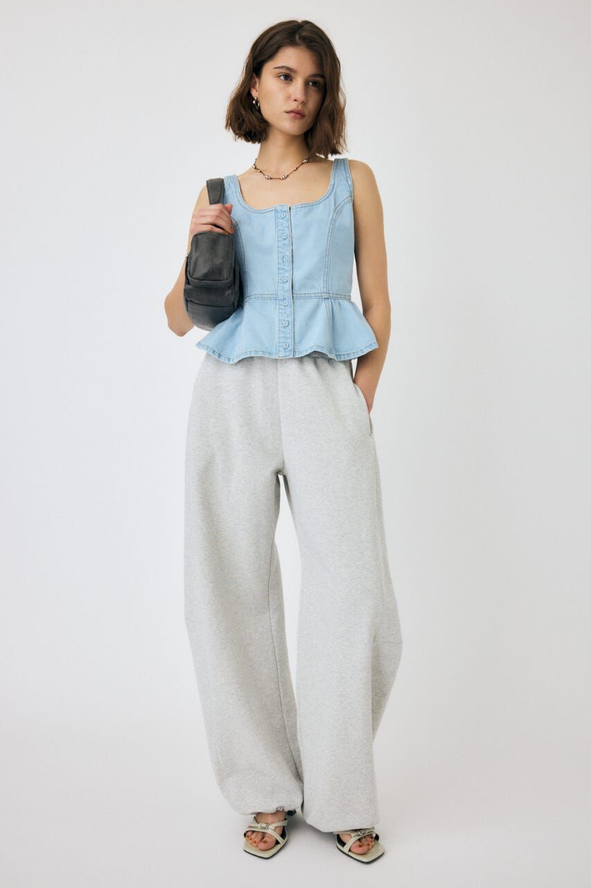 MOUSSY「SQUARE NECK デニム ビスチェ」|シャツ・ブラウス|