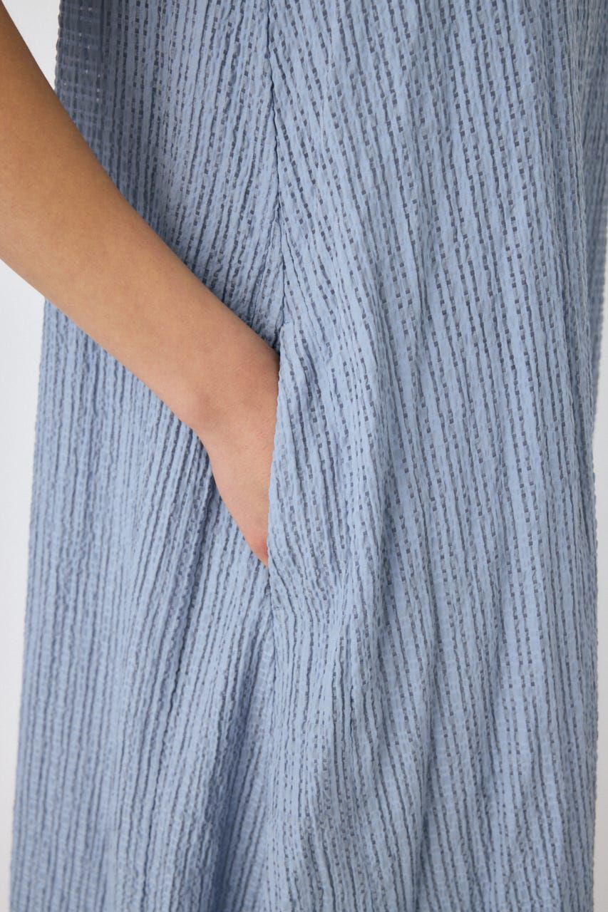 MOUSSY「SHEER GINGHAM キャミドレス」|ワンピース|