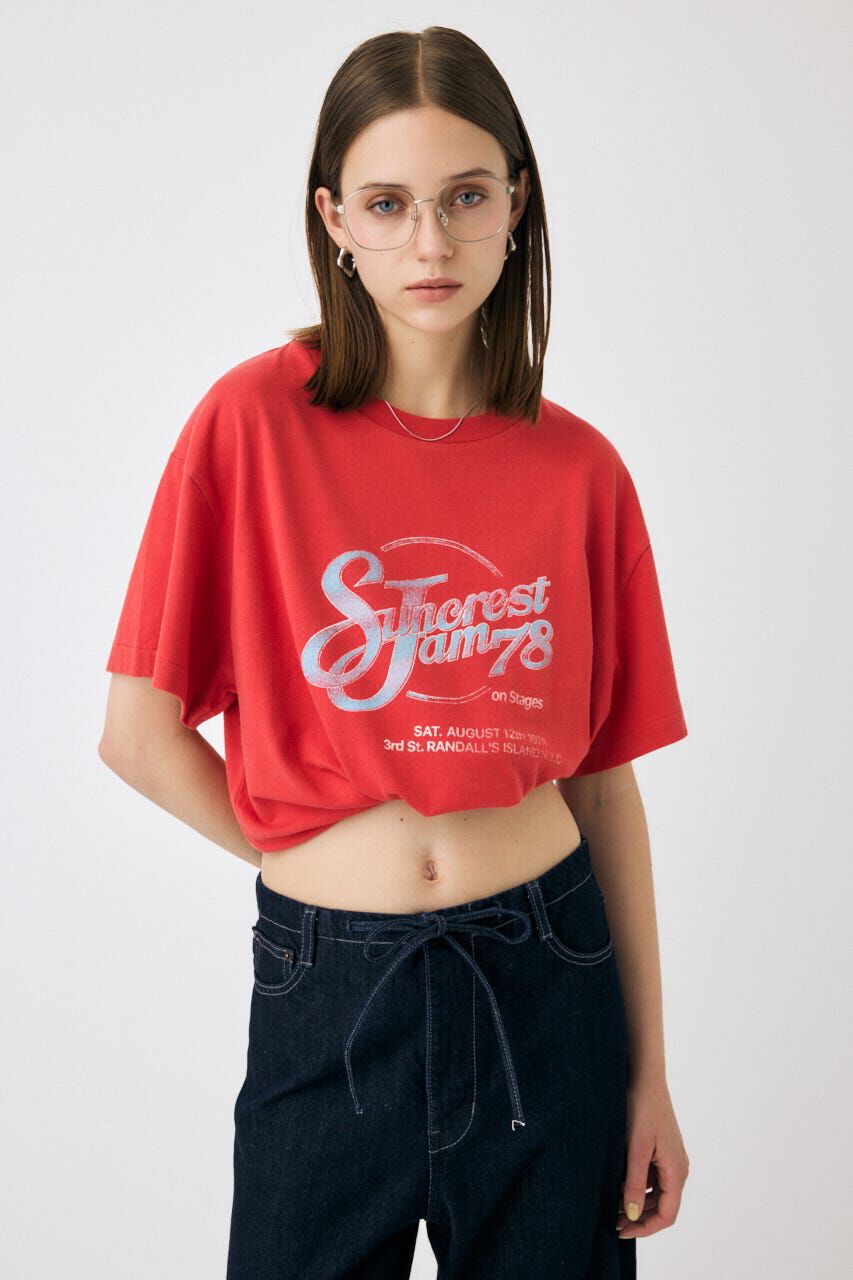 MOUSSY「SUNCREST JAM TEE」|Tシャツ・カットソー|RED
