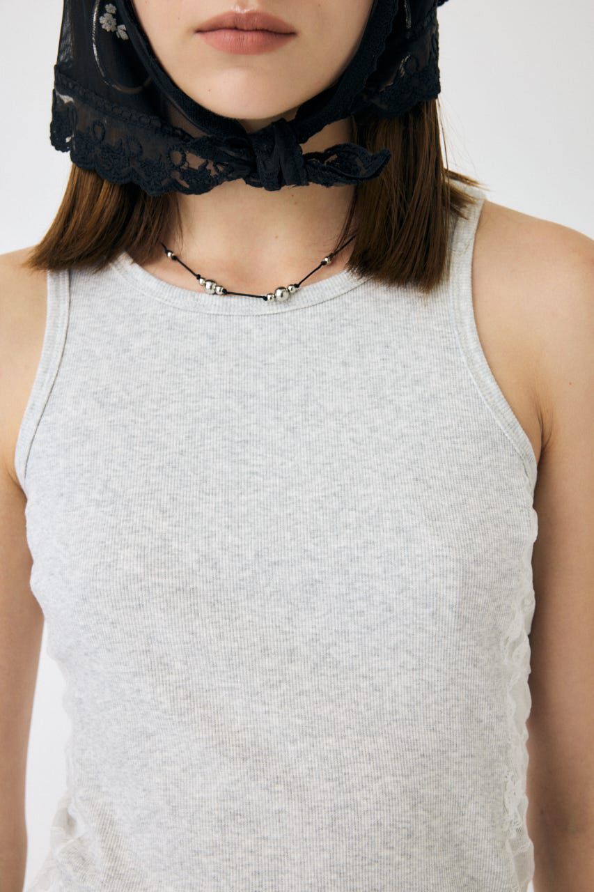 MOUSSY「LACE DOCKING タンクトップ」|タンクトップ|