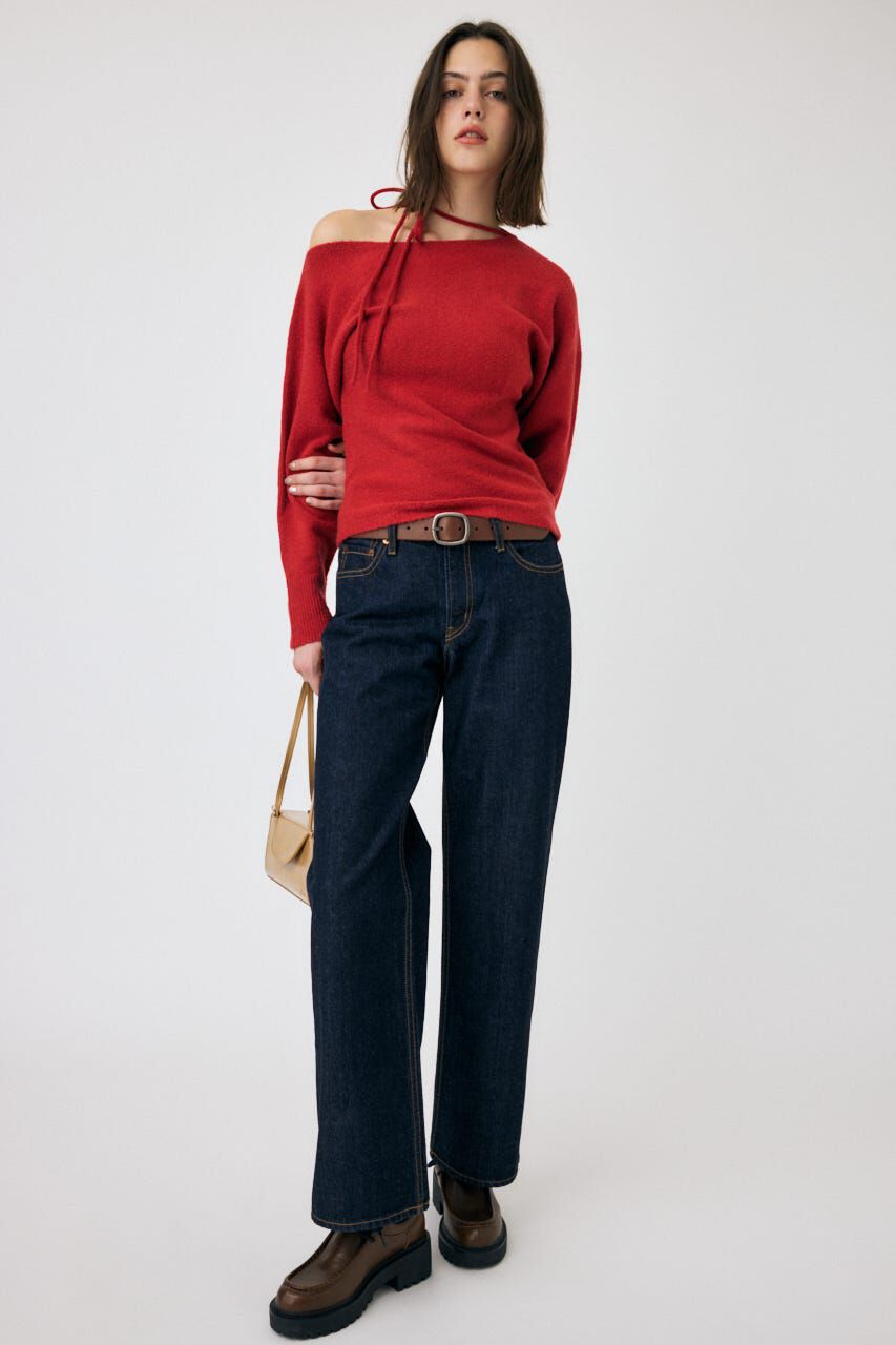MOUSSY「HW LOOSE STRAIGHT OW」|デニム|
