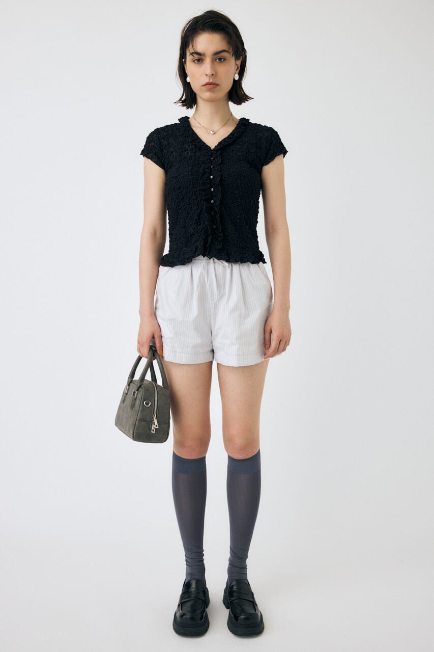 MOUSSY「RUFFLE LACE ノースリーブトップス」|Tシャツ・カットソー|