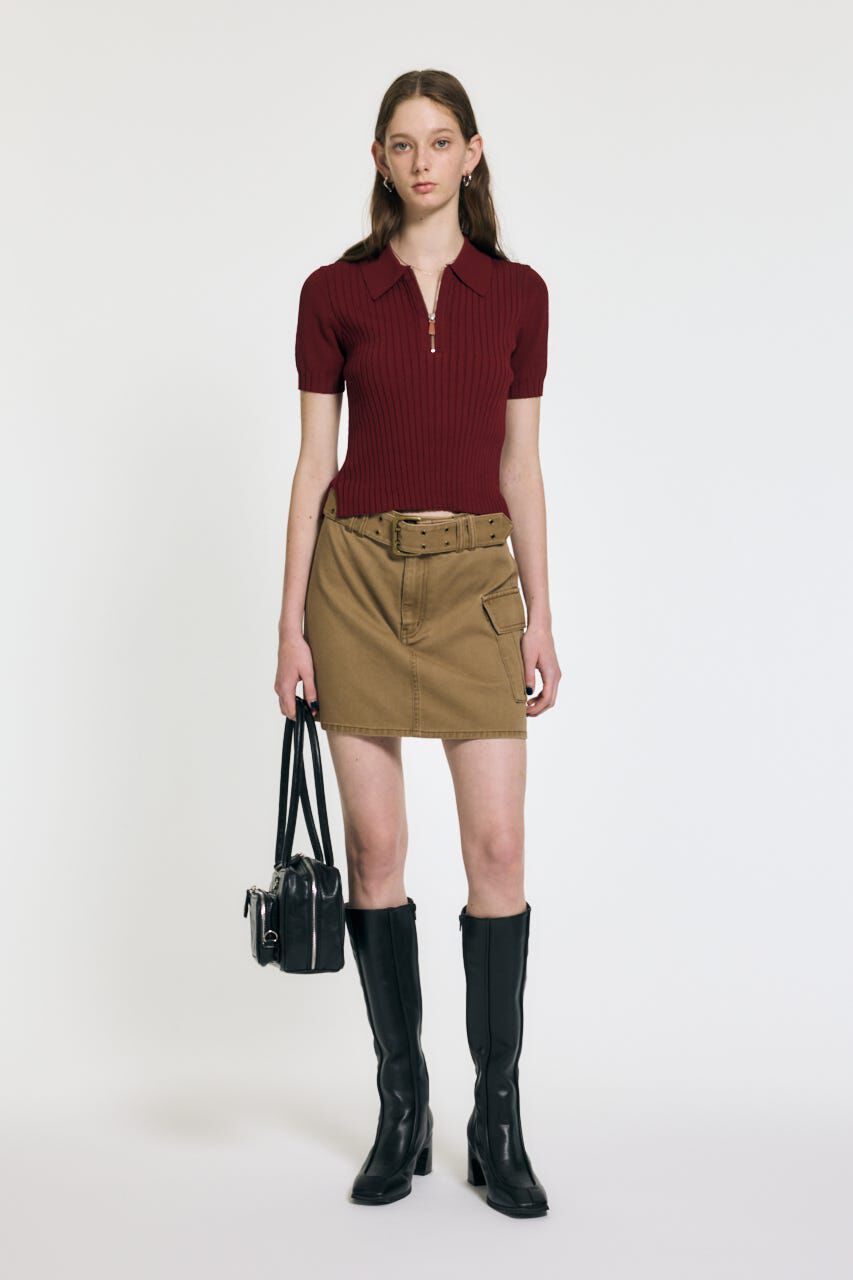 MOUSSY「BELT MINI スカート」|スカート|