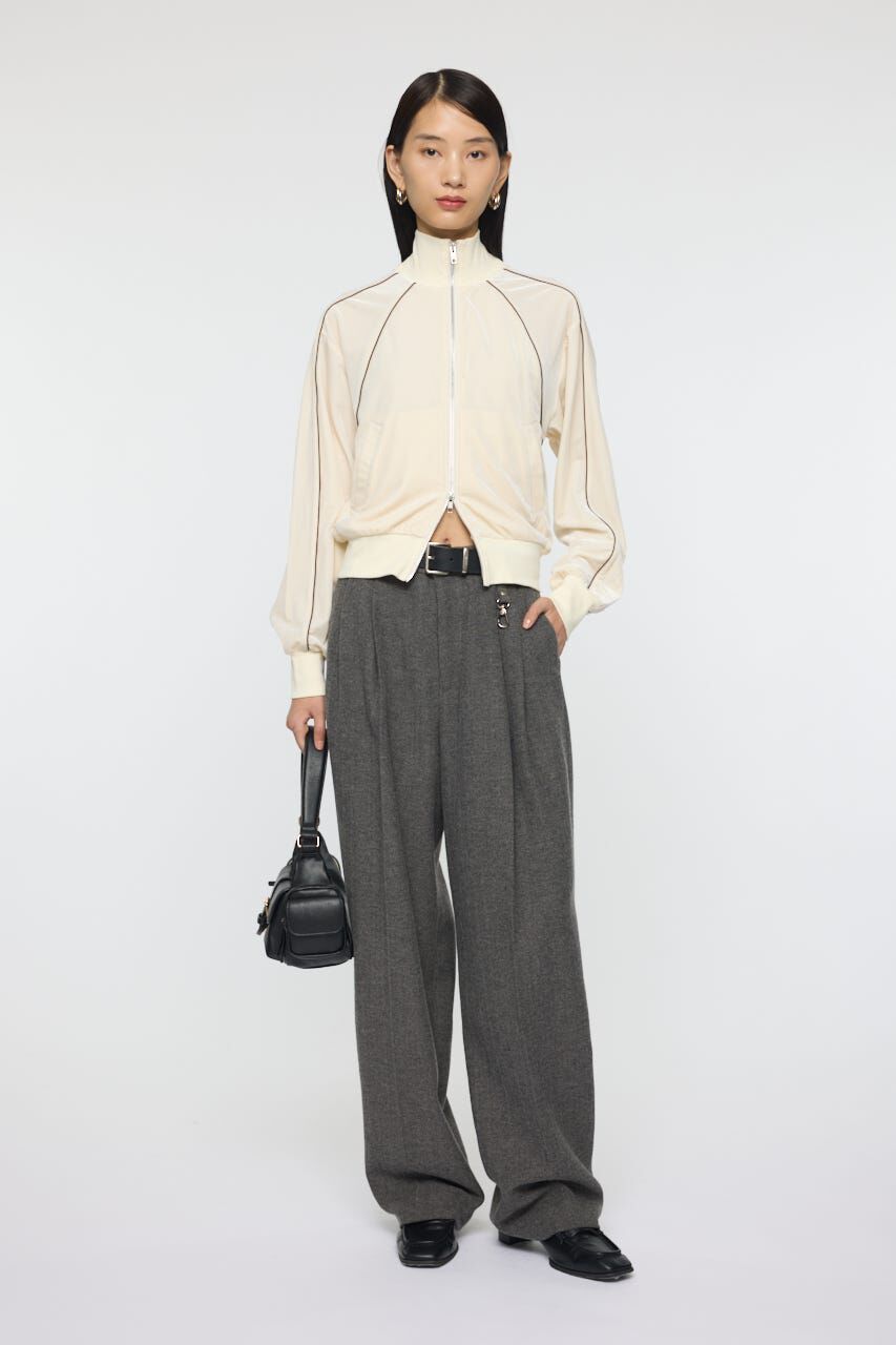 MOUSSY「VELOUR TRACK トップス」|パーカー|