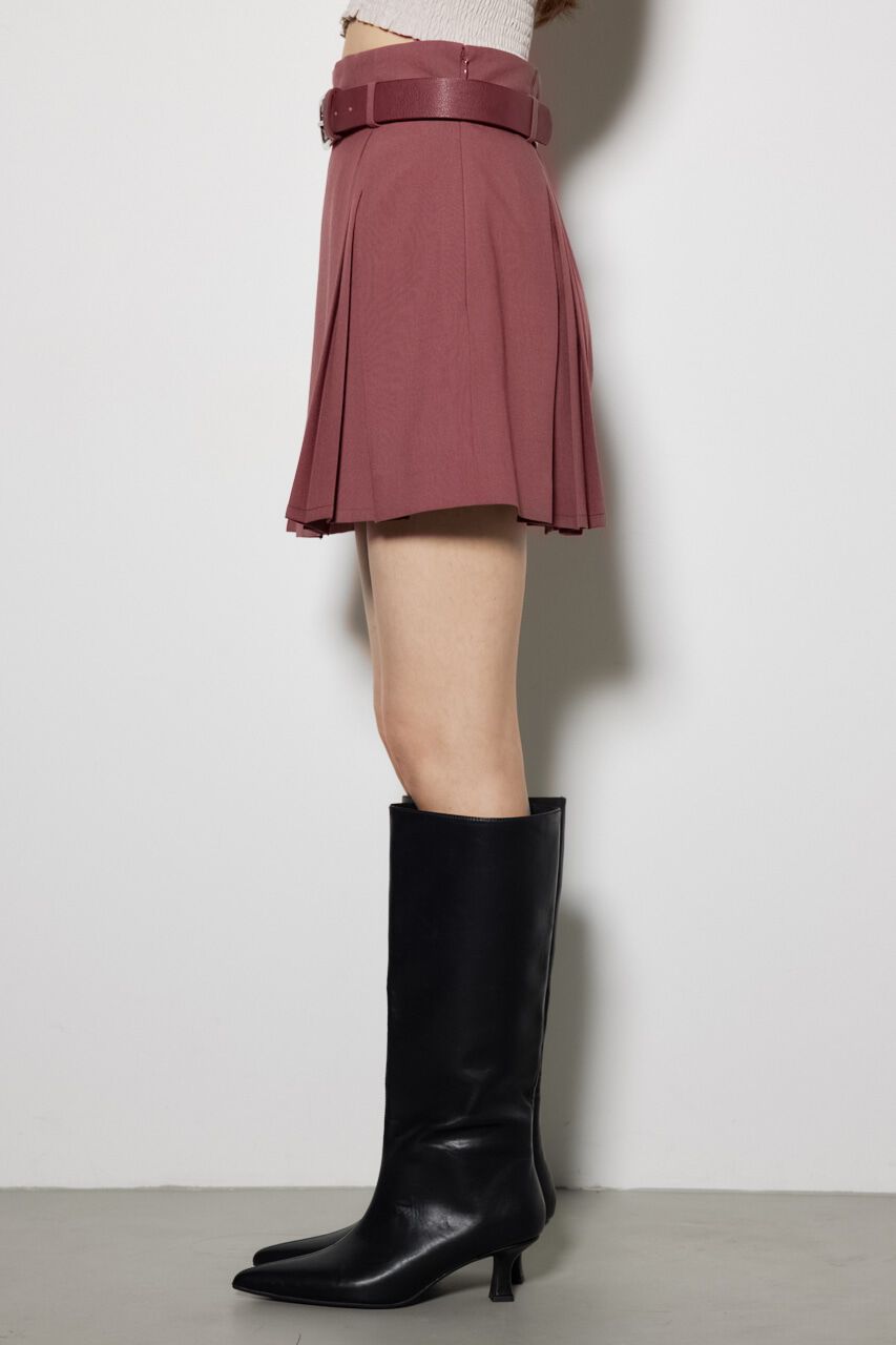 rienda「タックプリーツベルト付きスコショートパンツ」|その他|