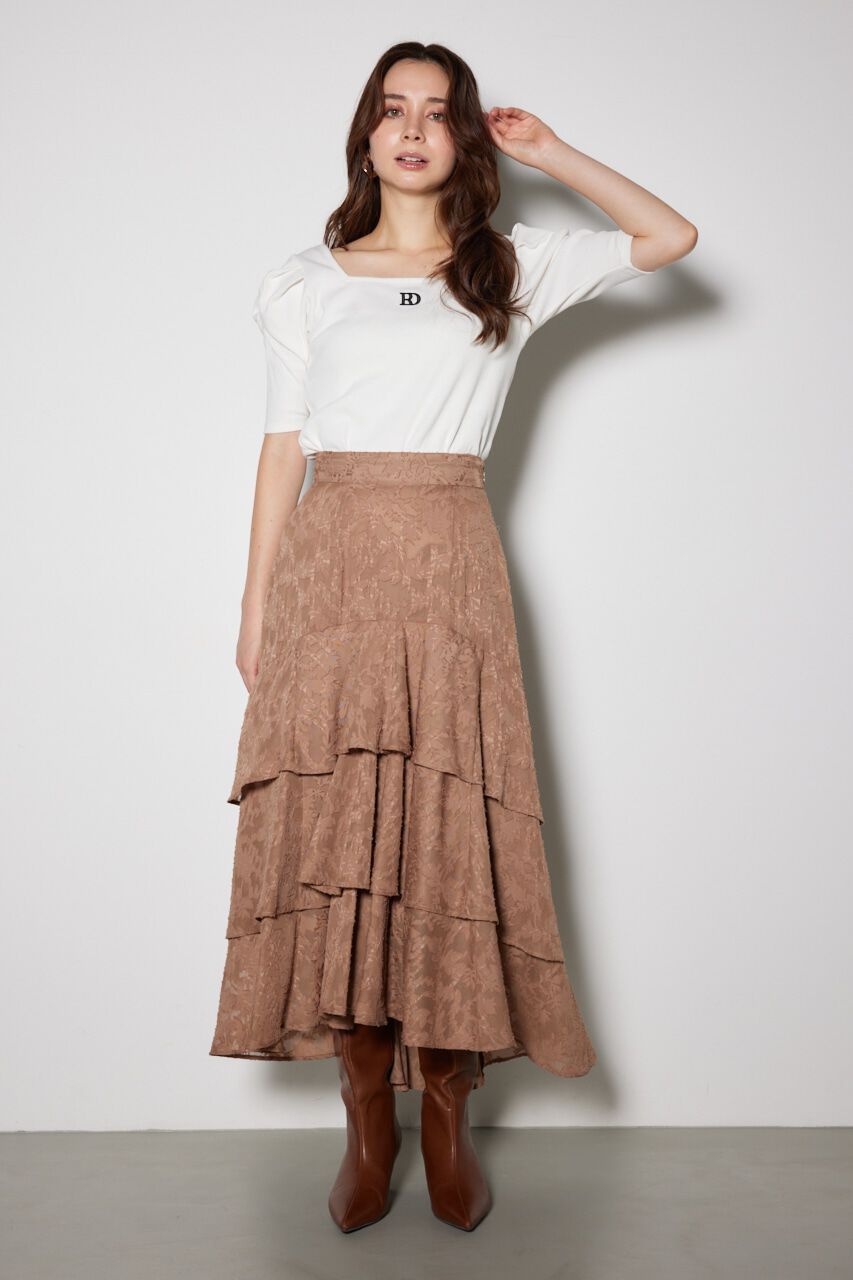 rienda「パフショルダーTシャツ」|Tシャツ・カットソー|