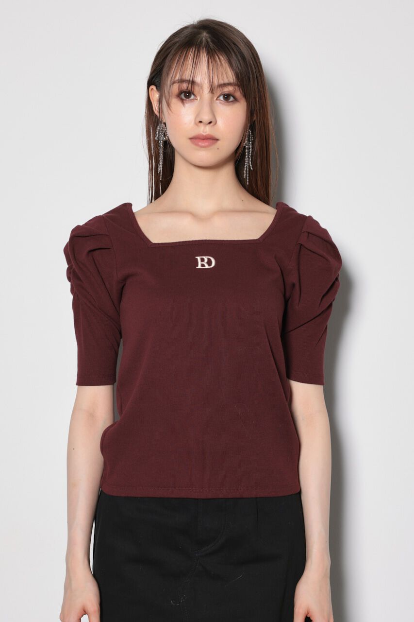 rienda「パフショルダーTシャツ」|Tシャツ・カットソー|