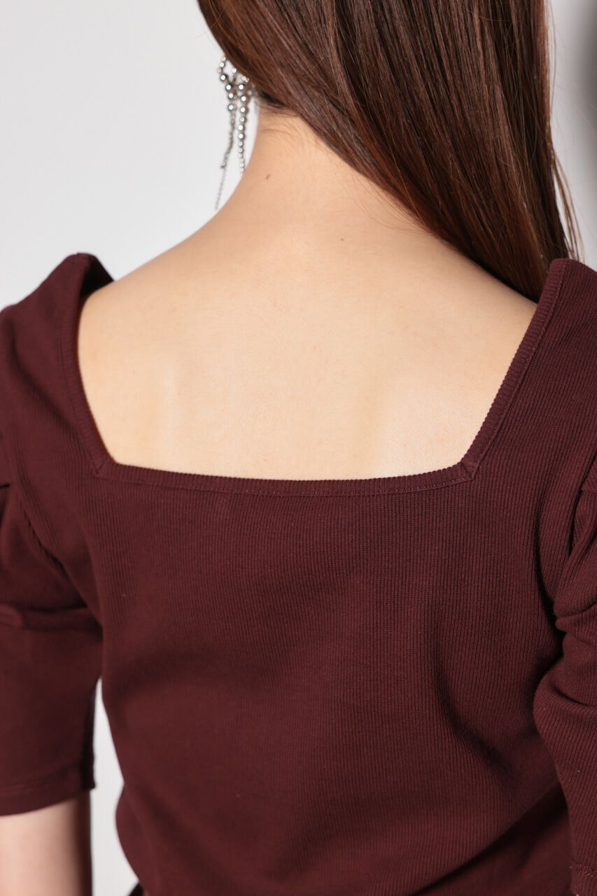 rienda「パフショルダーTシャツ」|Tシャツ・カットソー|