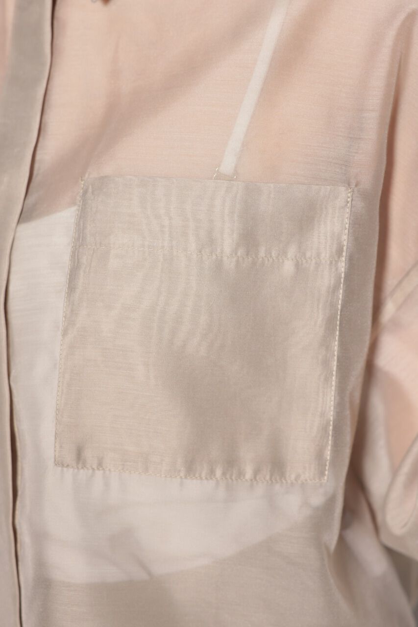 rienda「ビジュースリーヴシアーシャツ」|シャツ・ブラウス|