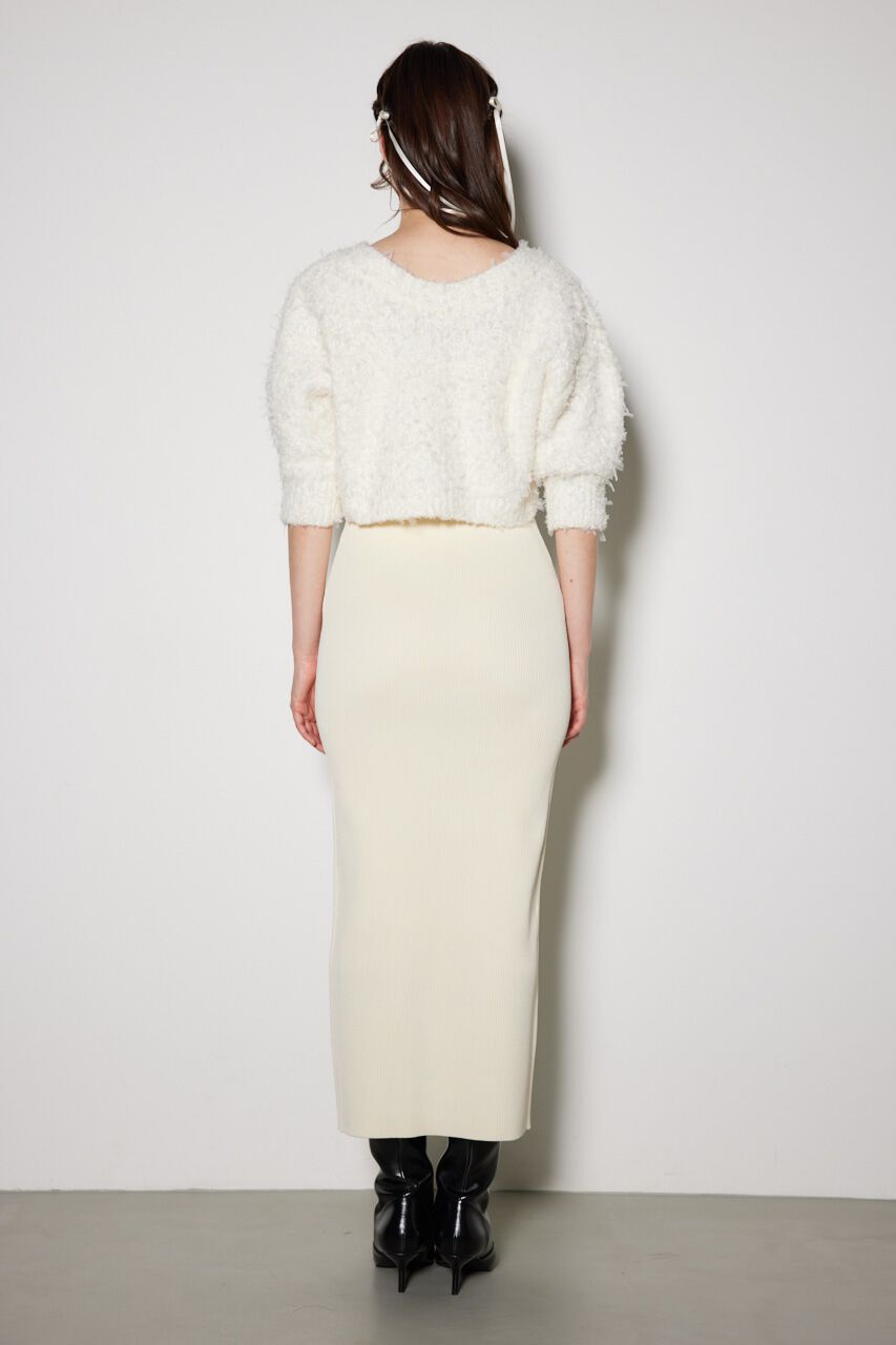 rienda「リボンカーデセットニットワンピース」|ワンピース|