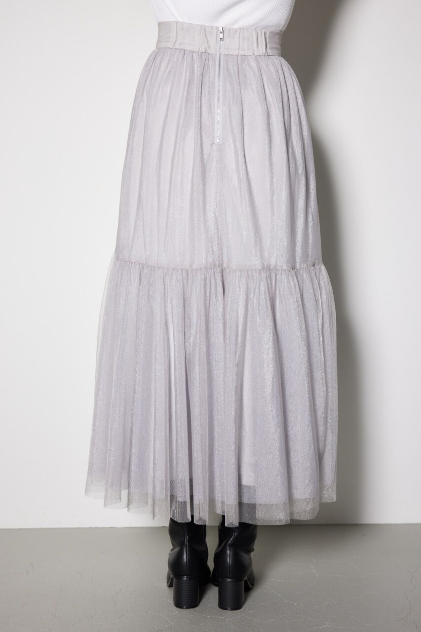 rienda「配色チュールティアードスカート」|スカート|