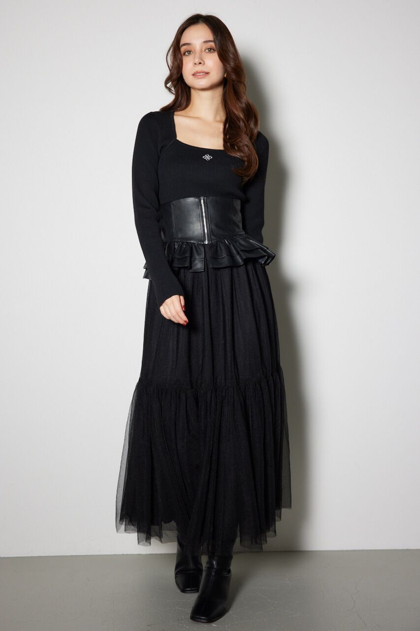 rienda「フェイクレザーコルセット」|ベルト|