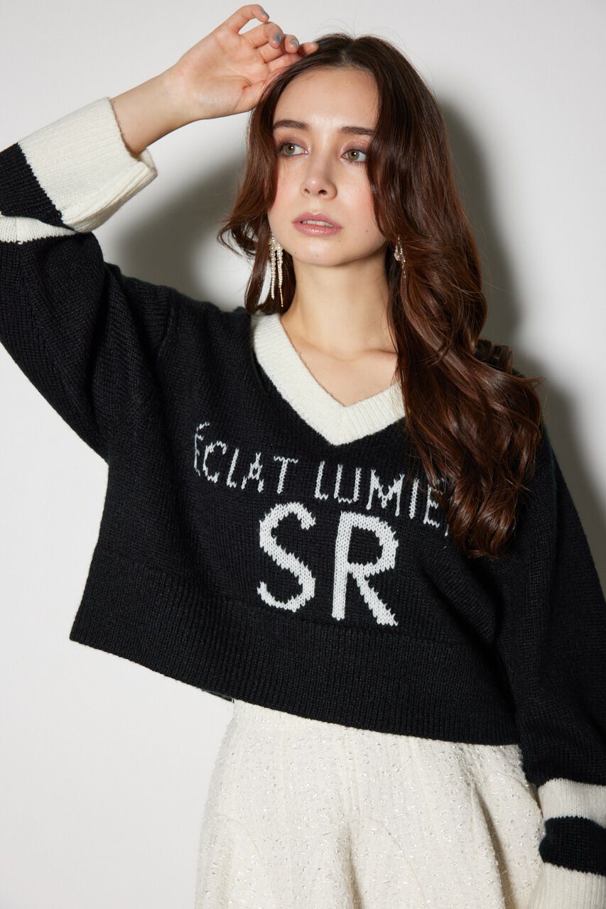 rienda「ユニフォームルーズニットトップス」|ニット・セーター|