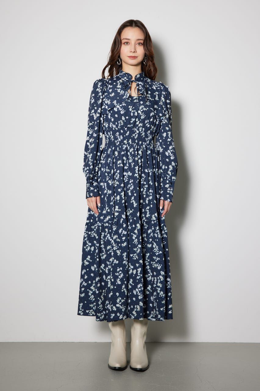 rienda「シャーリングフレアワンピース」|ワンピース|