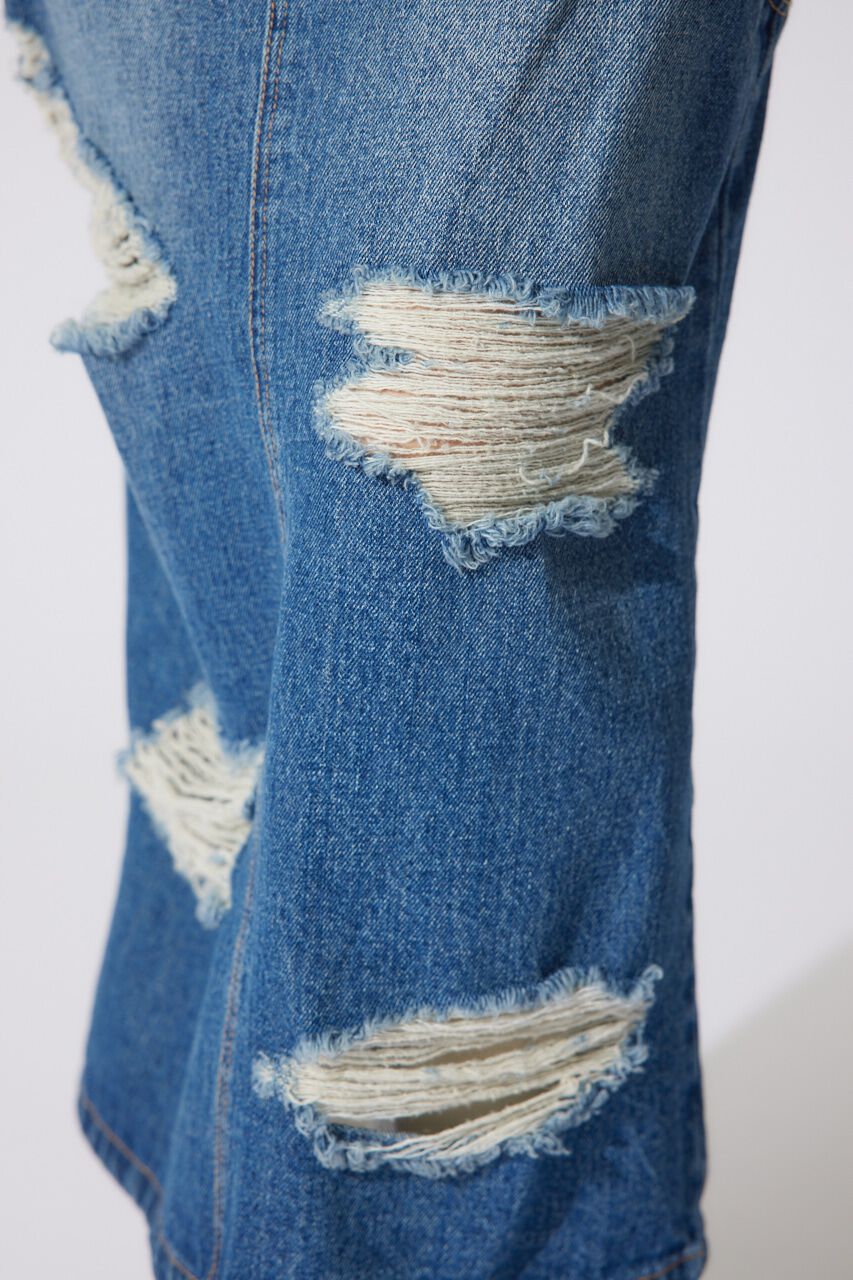 rienda「サイドオープンレイヤードデニムスカート」|スカート|