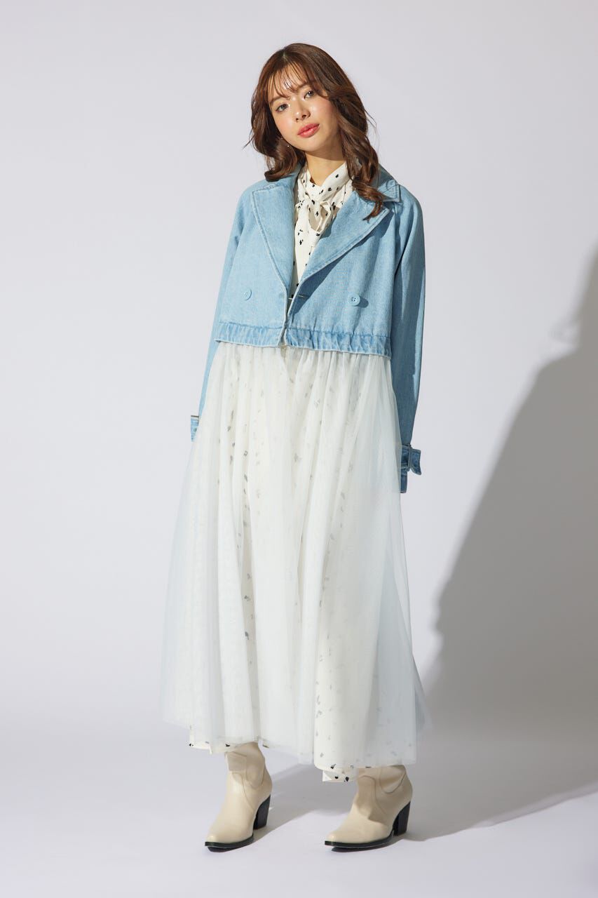 rienda「チュールコンビトレンチコート」|その他|