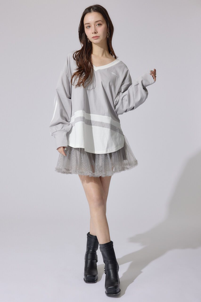 rienda「ユニフォームレディーロンT」|Tシャツ・カットソー|