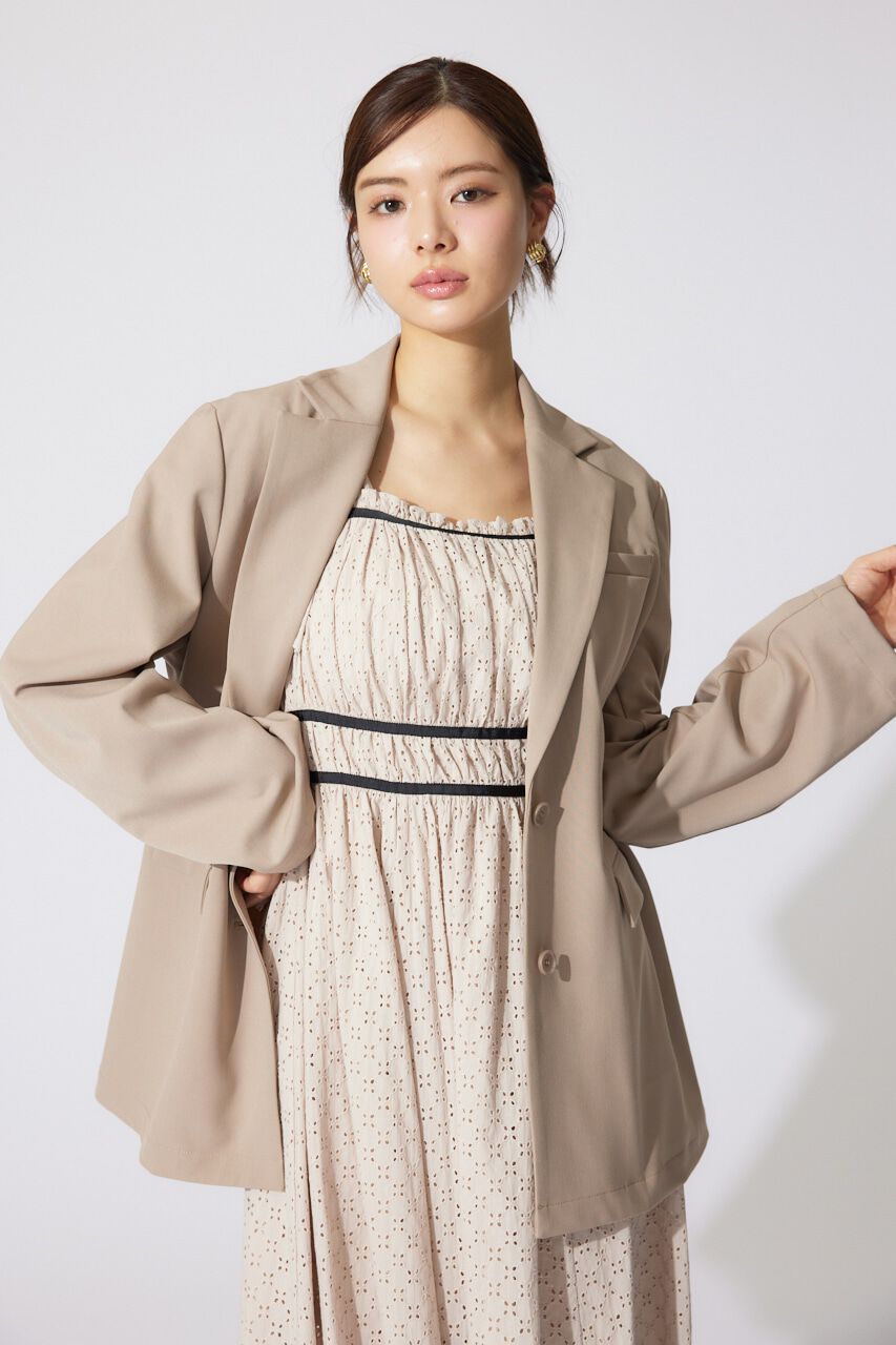 rienda「ベーシックシングルテーラードジャケット」|その他|L/BRN1