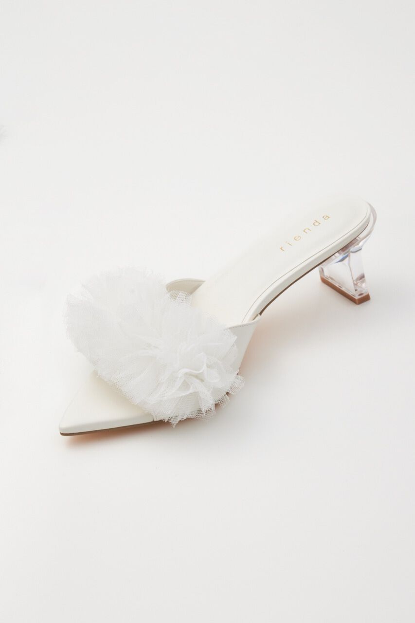 rienda「クリアヒールチュールサンダル」|サンダル|