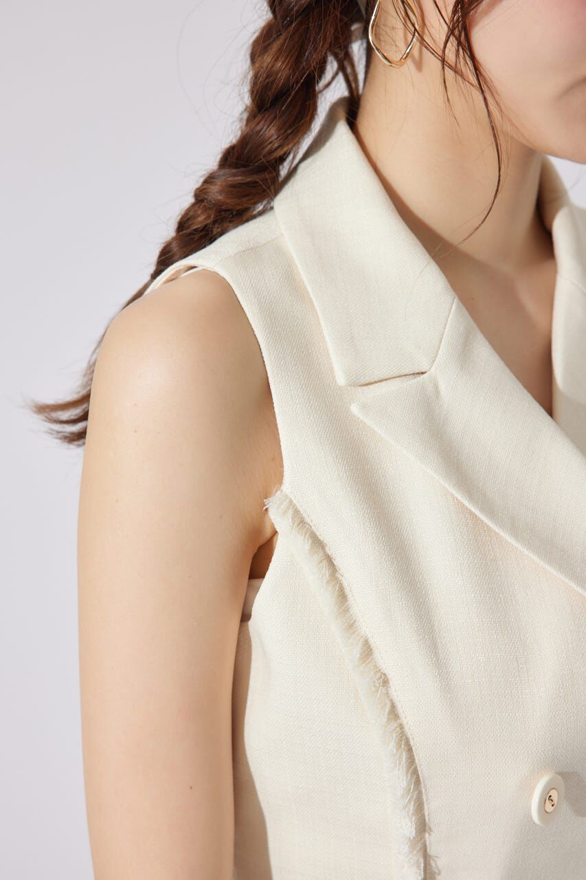 rienda「テーラードベスト」|ダウンベスト・ベスト|