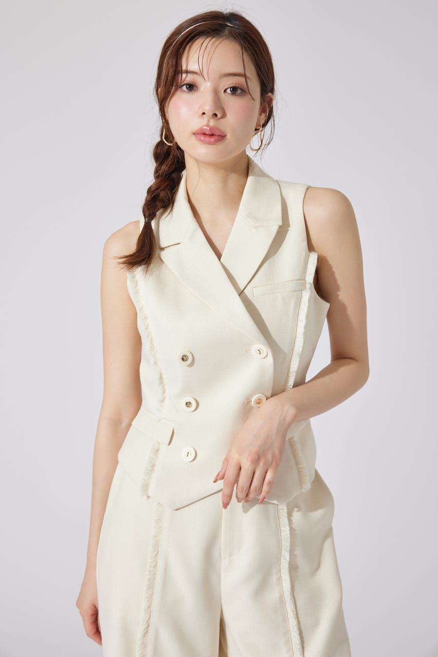 rienda「テーラードベスト」|ダウンベスト・ベスト|