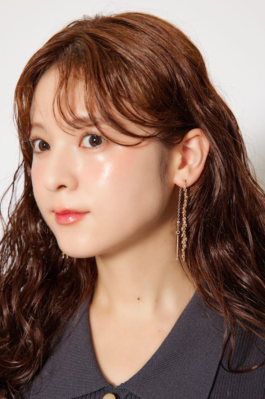 rienda「ラグジュアリーチェーンピアス」|ピアス|GLD