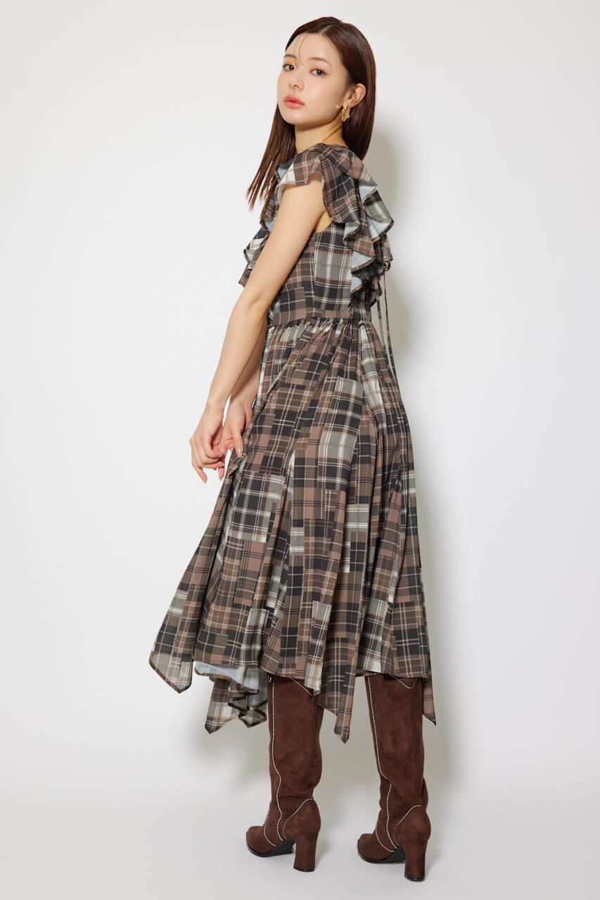 rienda「シアーパターンイレヘムワンピ」|ワンピース|