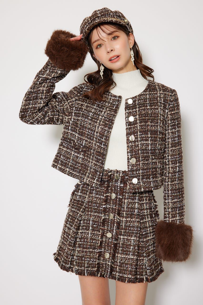 rienda「Aラインツイードスコートショートパンツ」|その他|