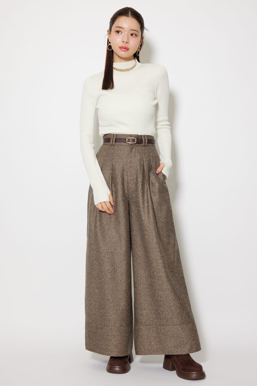 rienda「ハイウエストワイドフレアパンツ」|その他|