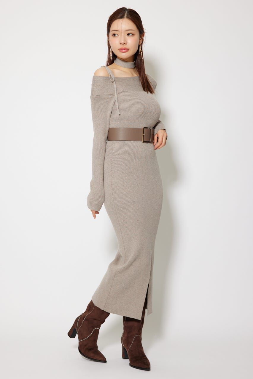 rienda「many wayワンショルニットワンピース」|ワンピース|