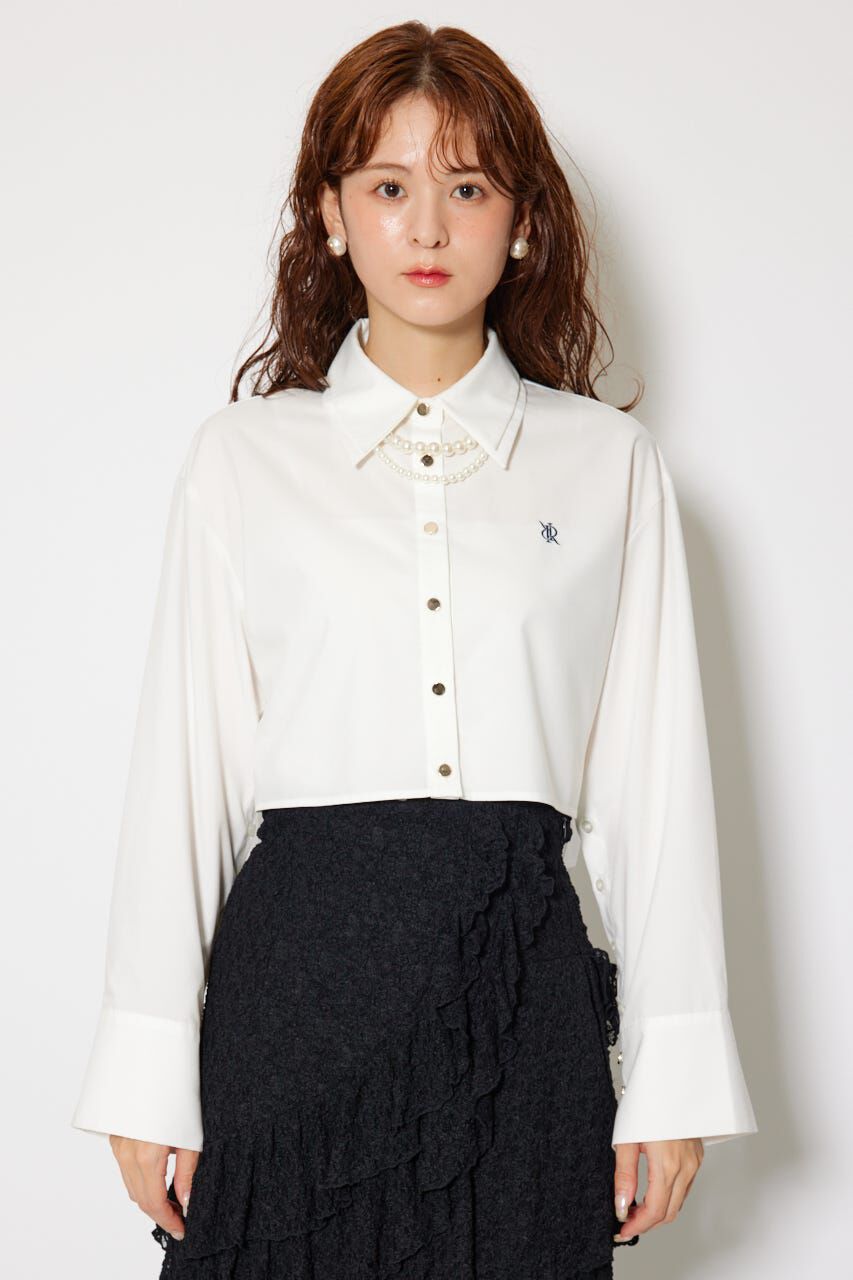 rienda「パールチェーンシャツ」|シャツ・ブラウス|
