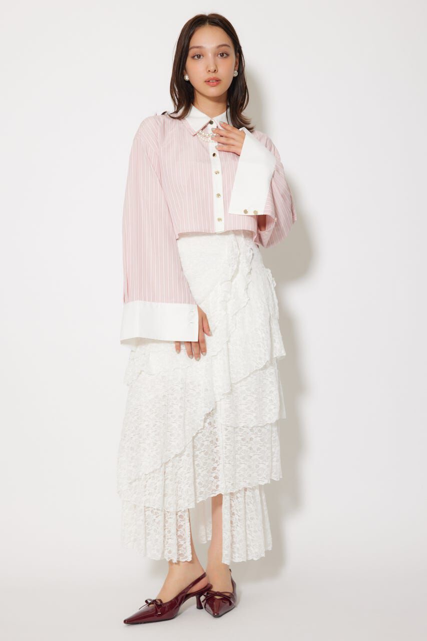 rienda「パールチェーンシャツ」|シャツ・ブラウス|