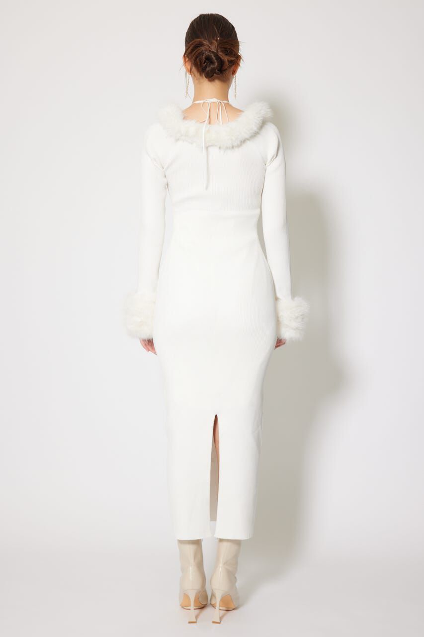 rienda「フェイクファーレディーニットワンピース」|ワンピース|