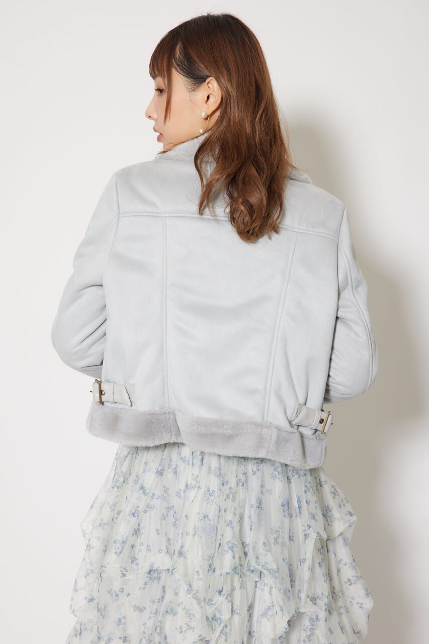 rienda「25AWフェイクスエードムートンライダースジャケット」|その他|