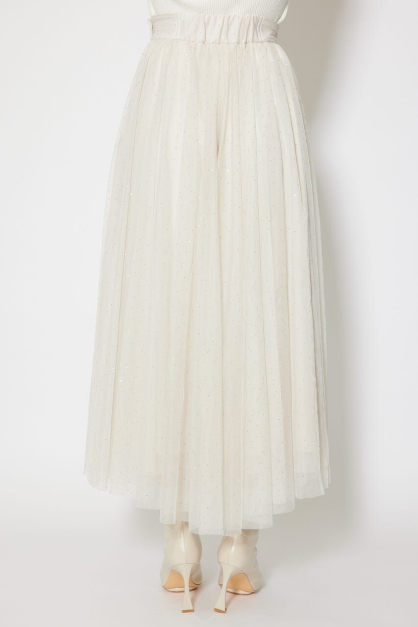 rienda「デコレーションチュールフレアスカート」|スカート|