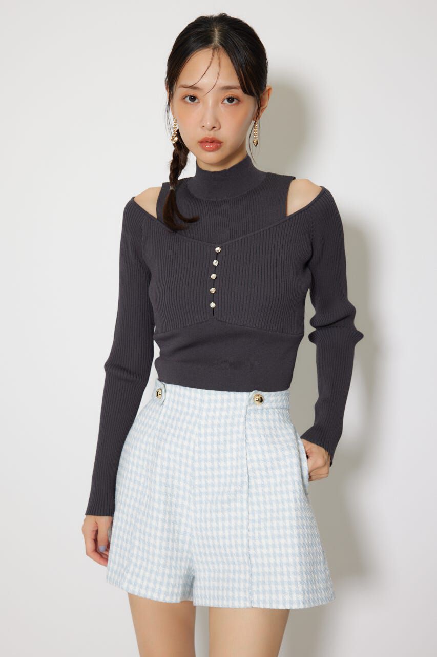 rienda「レイヤードニットトップス」|ニット・セーター|