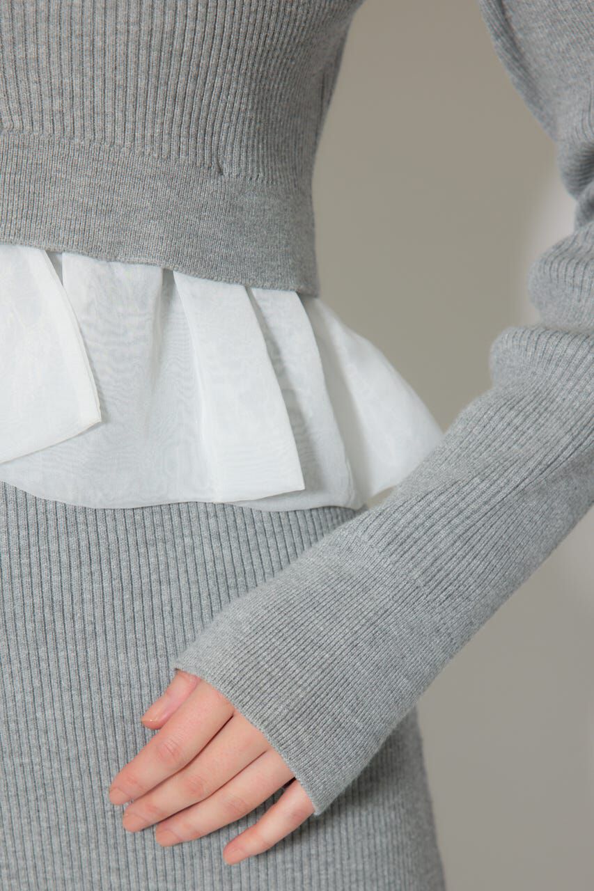 rienda「ペプラムカーデセットキャミワンピース」|ワンピース|