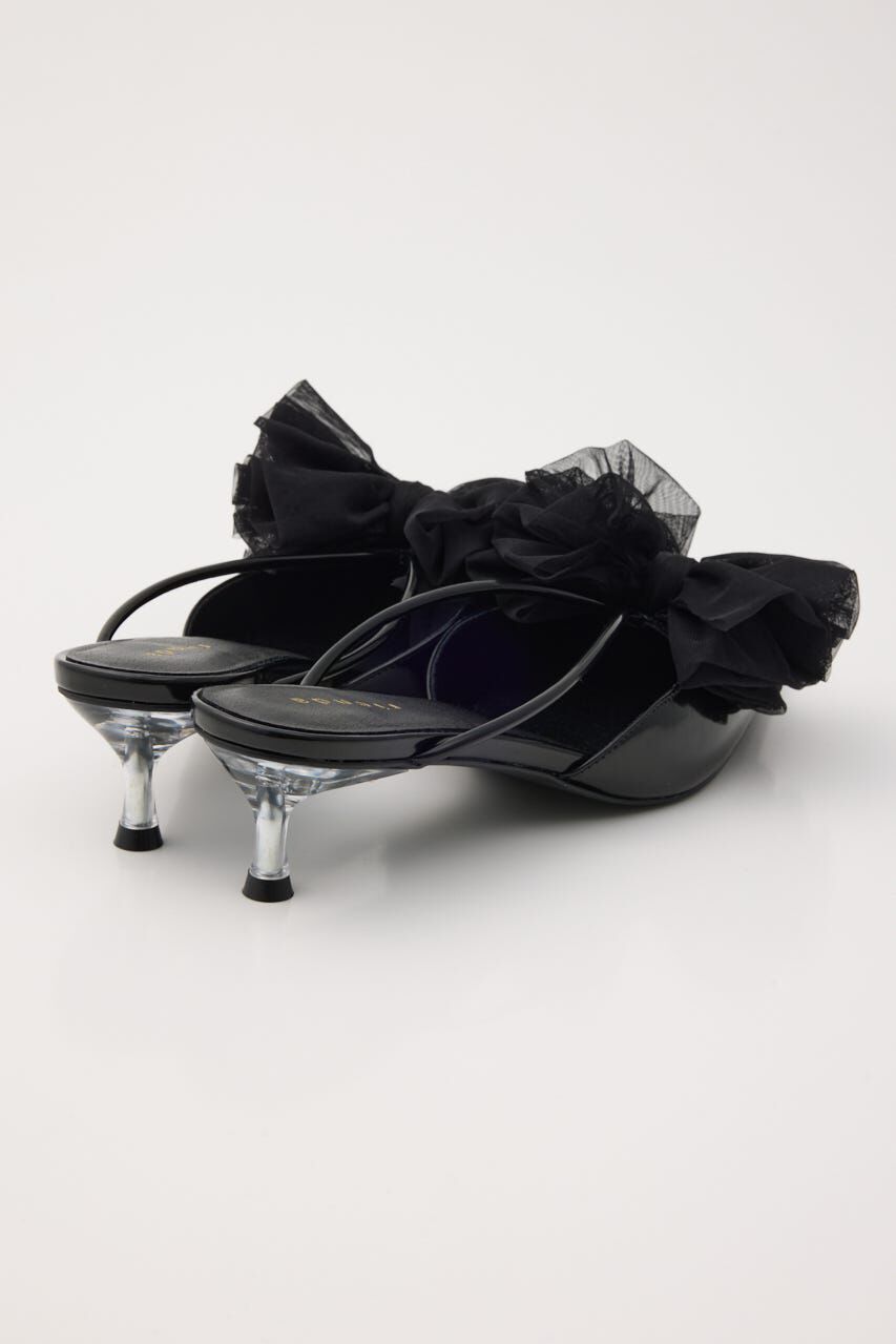 rienda「Bigリボンチュールミュール」|サンダル|