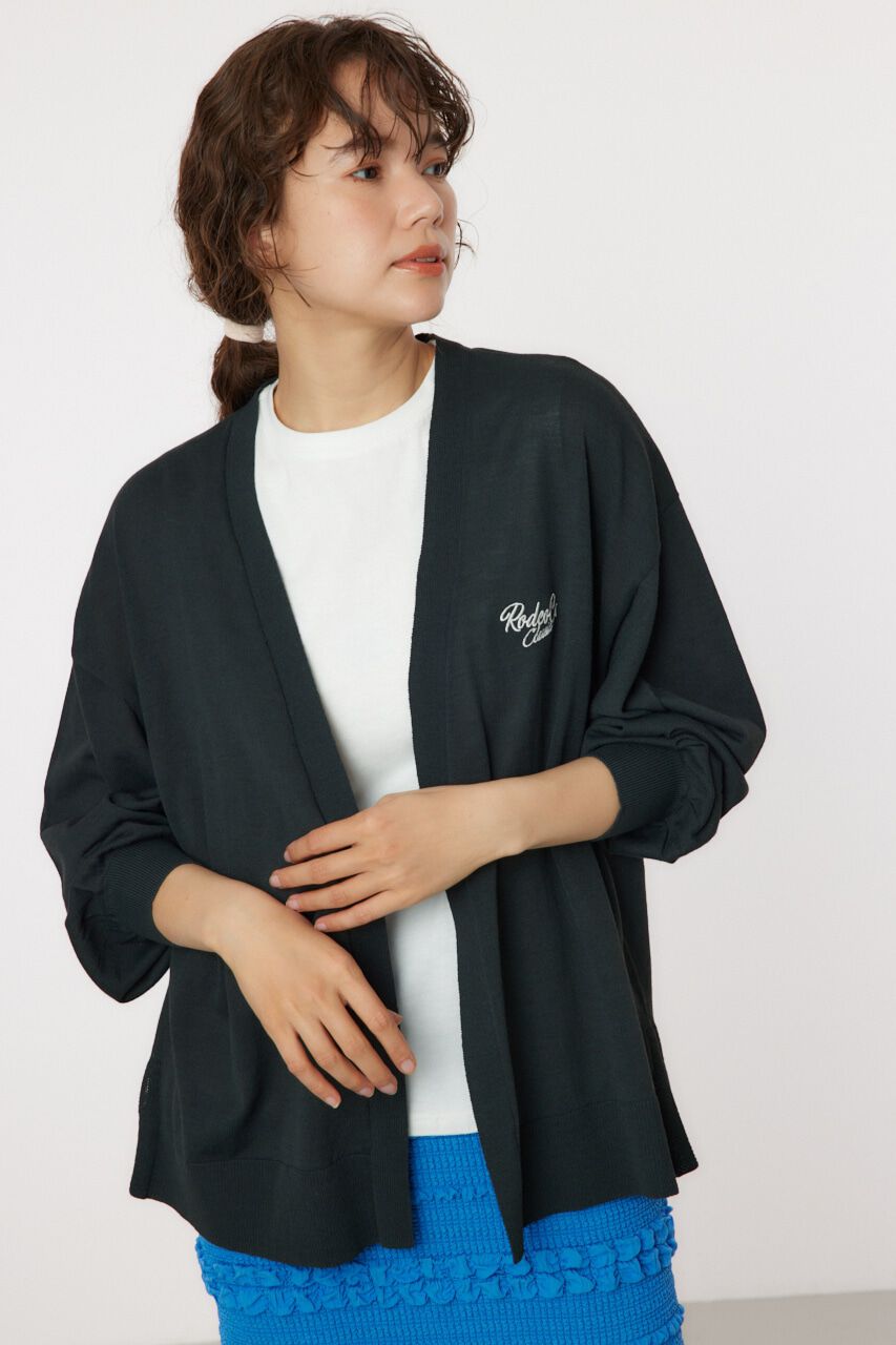 RODEO CROWNS「RCS LOGOニットトッパー」|カーディガン|C.GRY