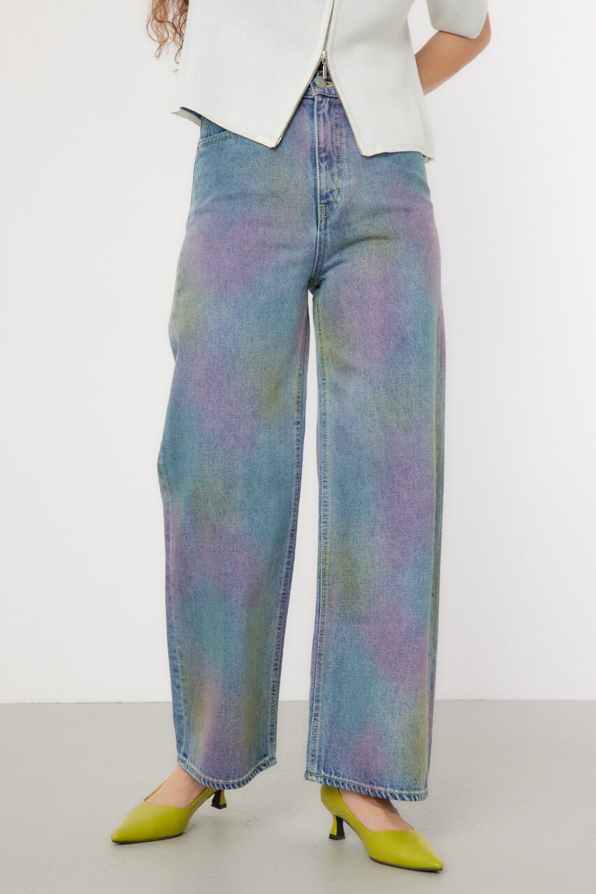 RODEO CROWNS「スプレーワイドパンツ」|デニム|