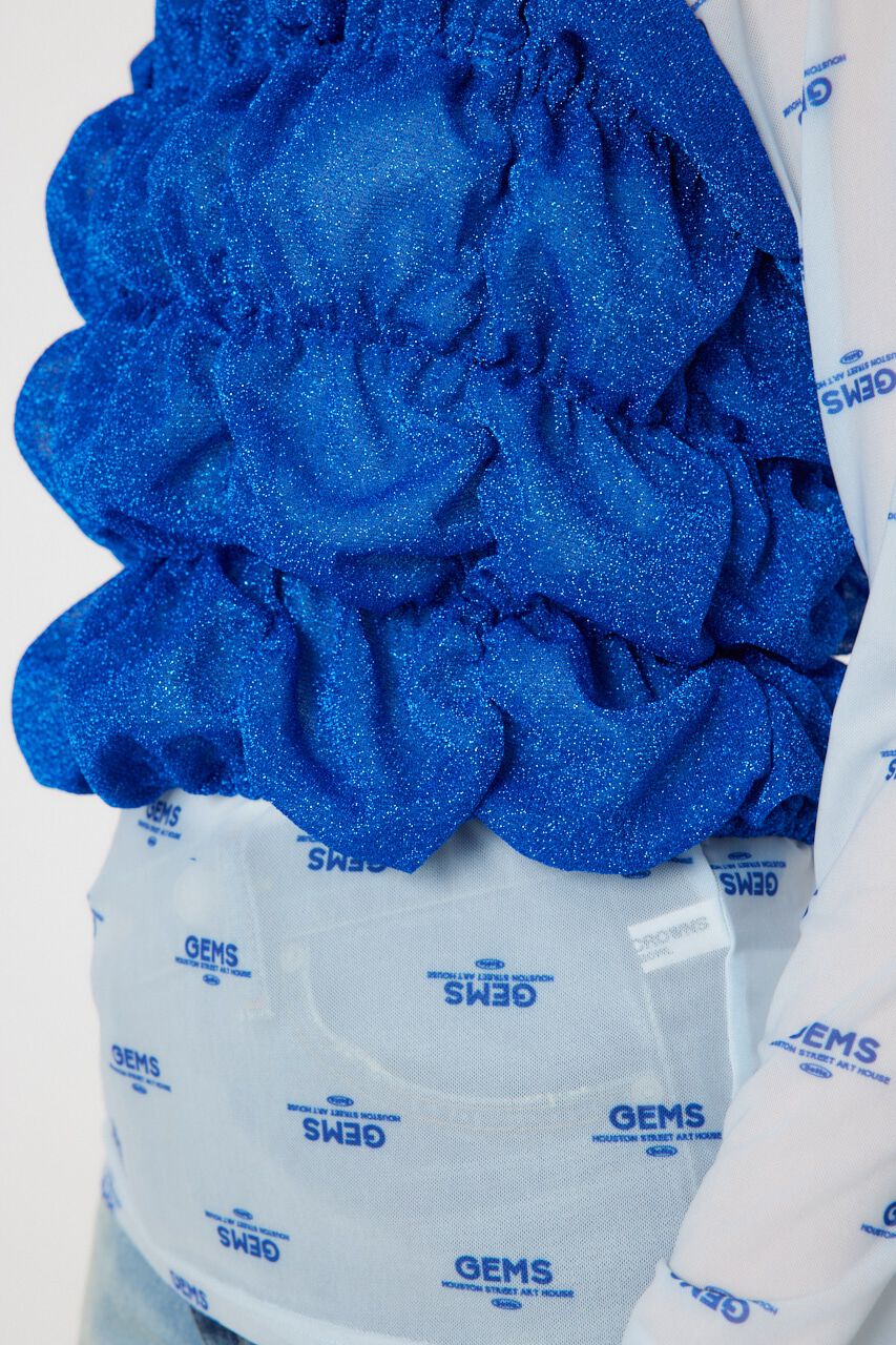 RODEO CROWNS「2WAY ラメ ギャザー ビスチェ」|キャミソール|