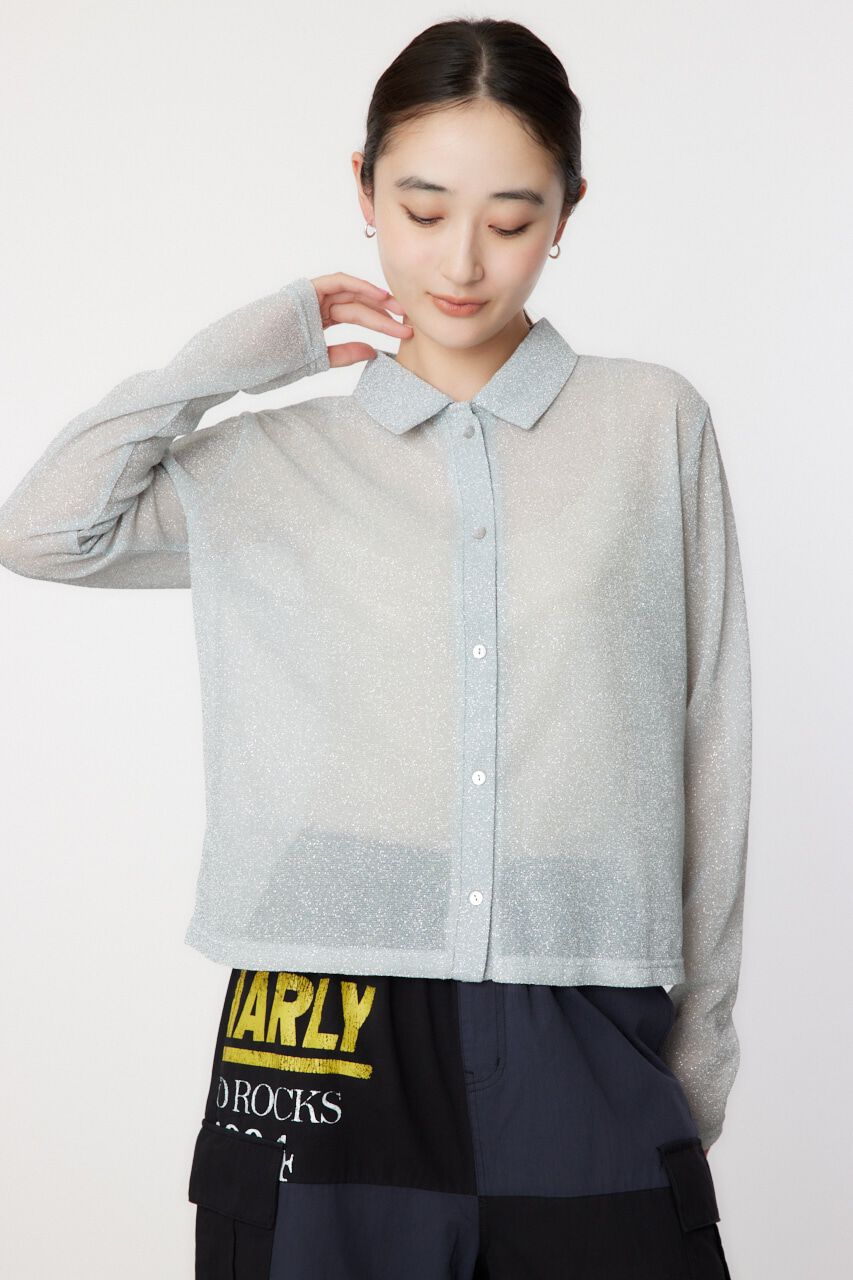 RODEO CROWNS「ラメシアーシャツ」|シャツ・ブラウス|SLV