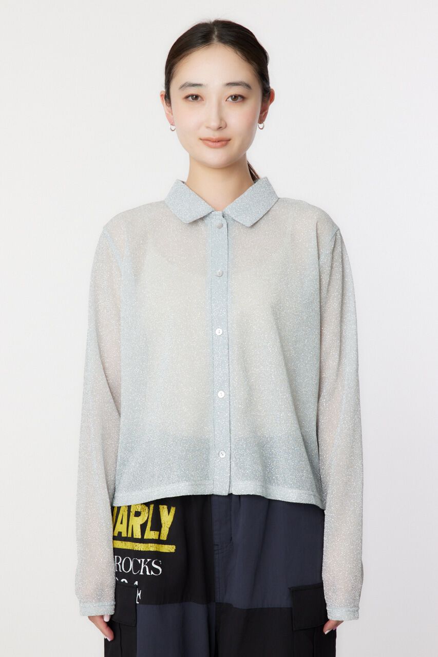 RODEO CROWNS「ラメシアーシャツ」|シャツ・ブラウス|